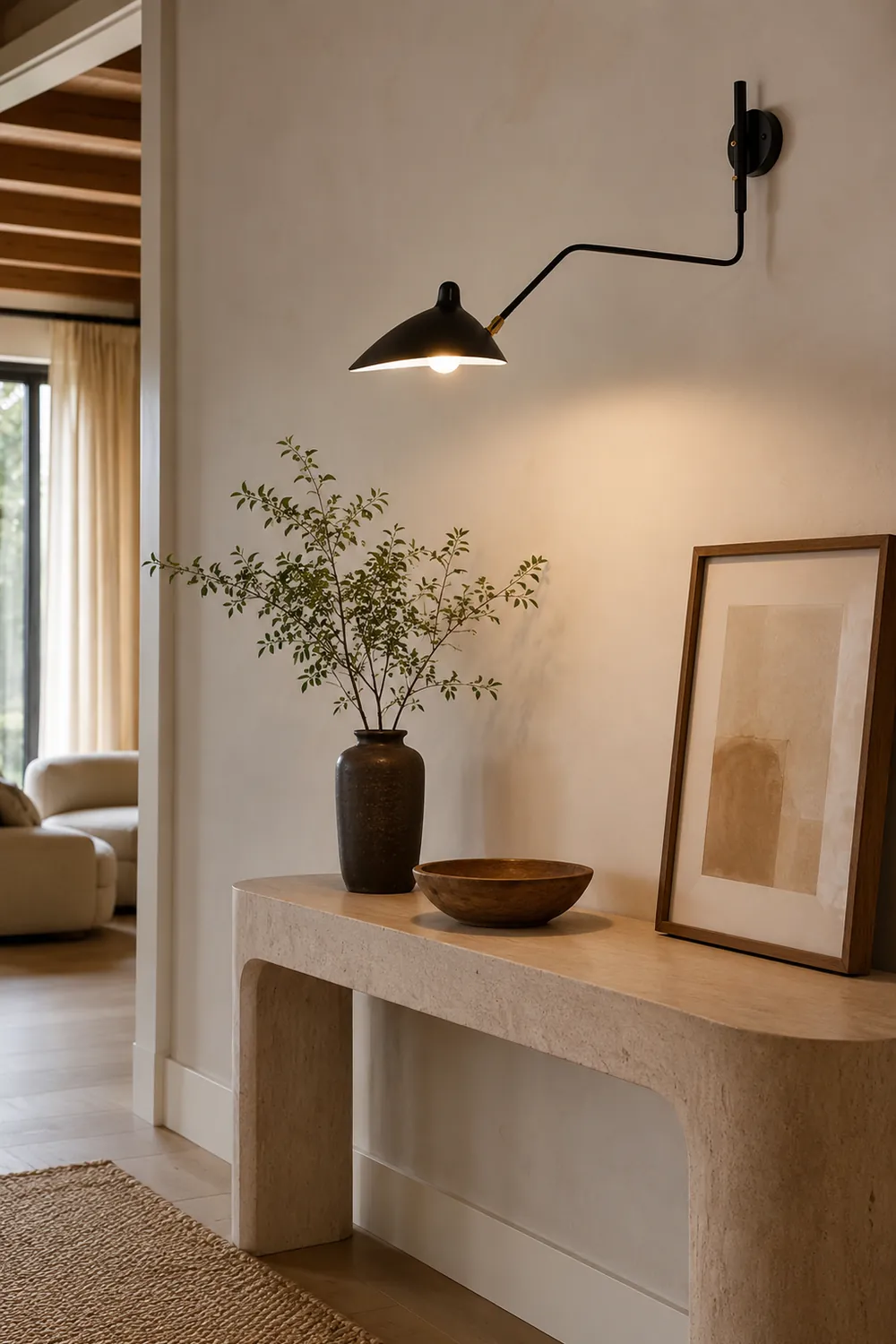 Schmitt Wall Lamp Industry, Metal, Black, Living Room - Lumpaz