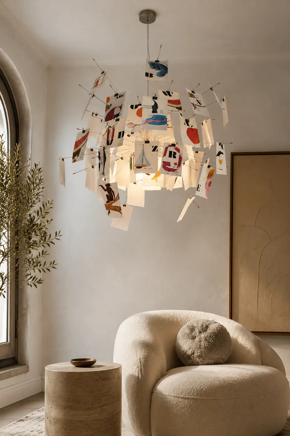 Renée Creative Picture Pendant Light Art Deco Bedroom Living Room - Lumpaz