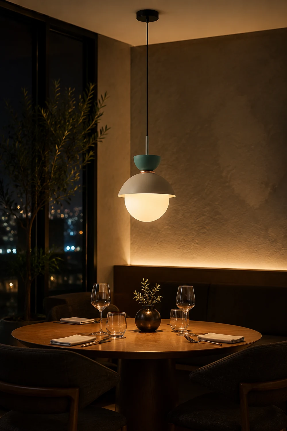 Cairns Nordic Metal Colorful Globe Pendant Light, Bedroom - Lumpaz