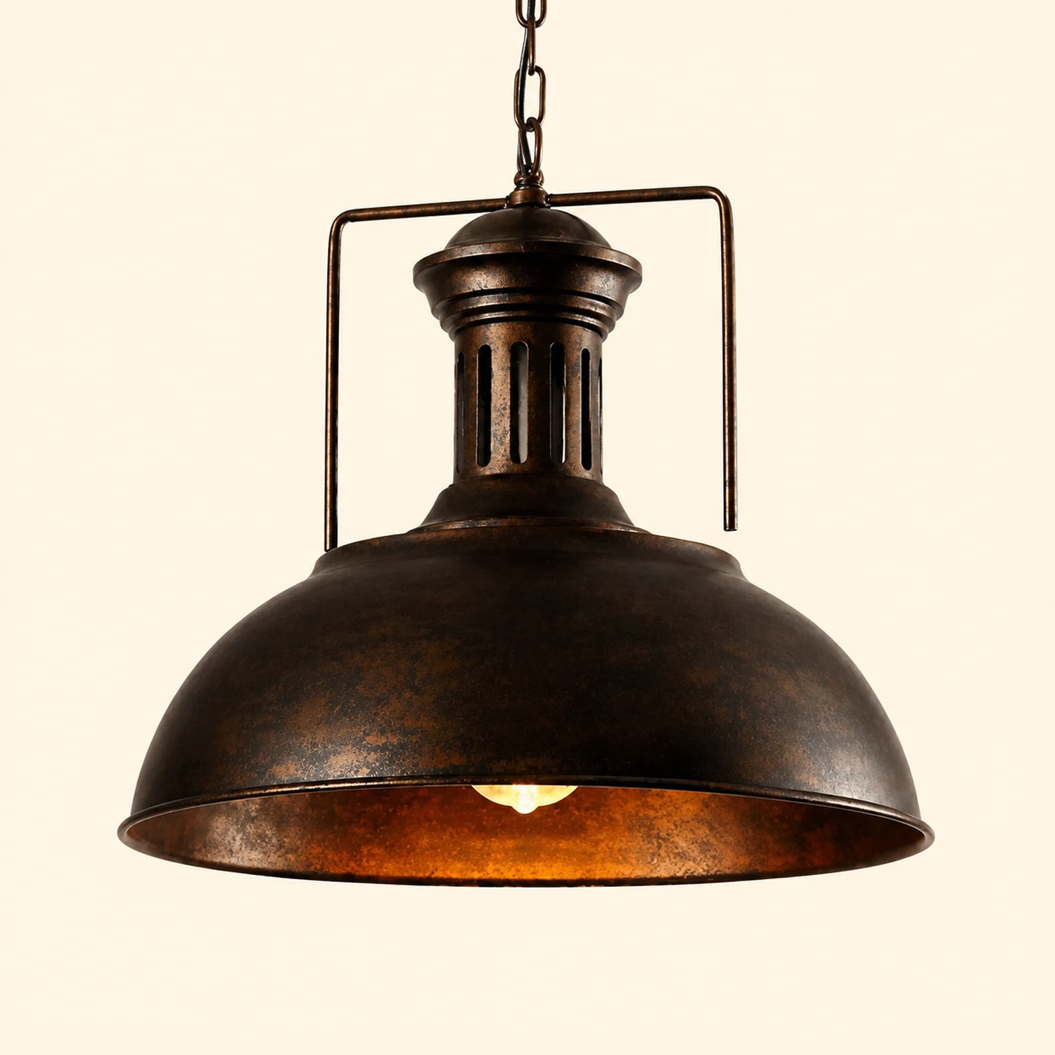 Alessio Vintage Rustic Pendant Light - Lumpaz
