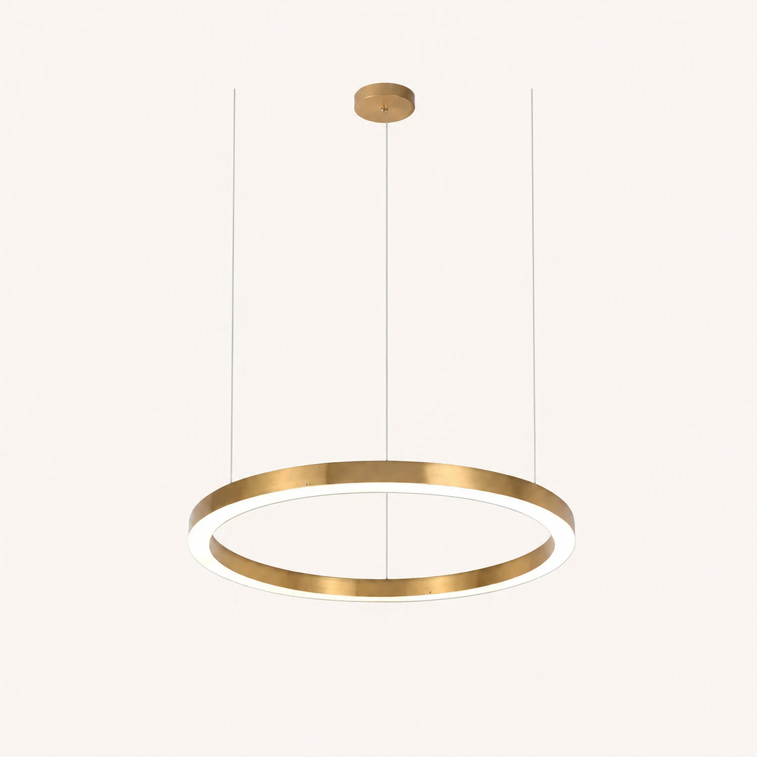 Arisha Modern Ring Metal Pendant Light, Gold - Lumpaz