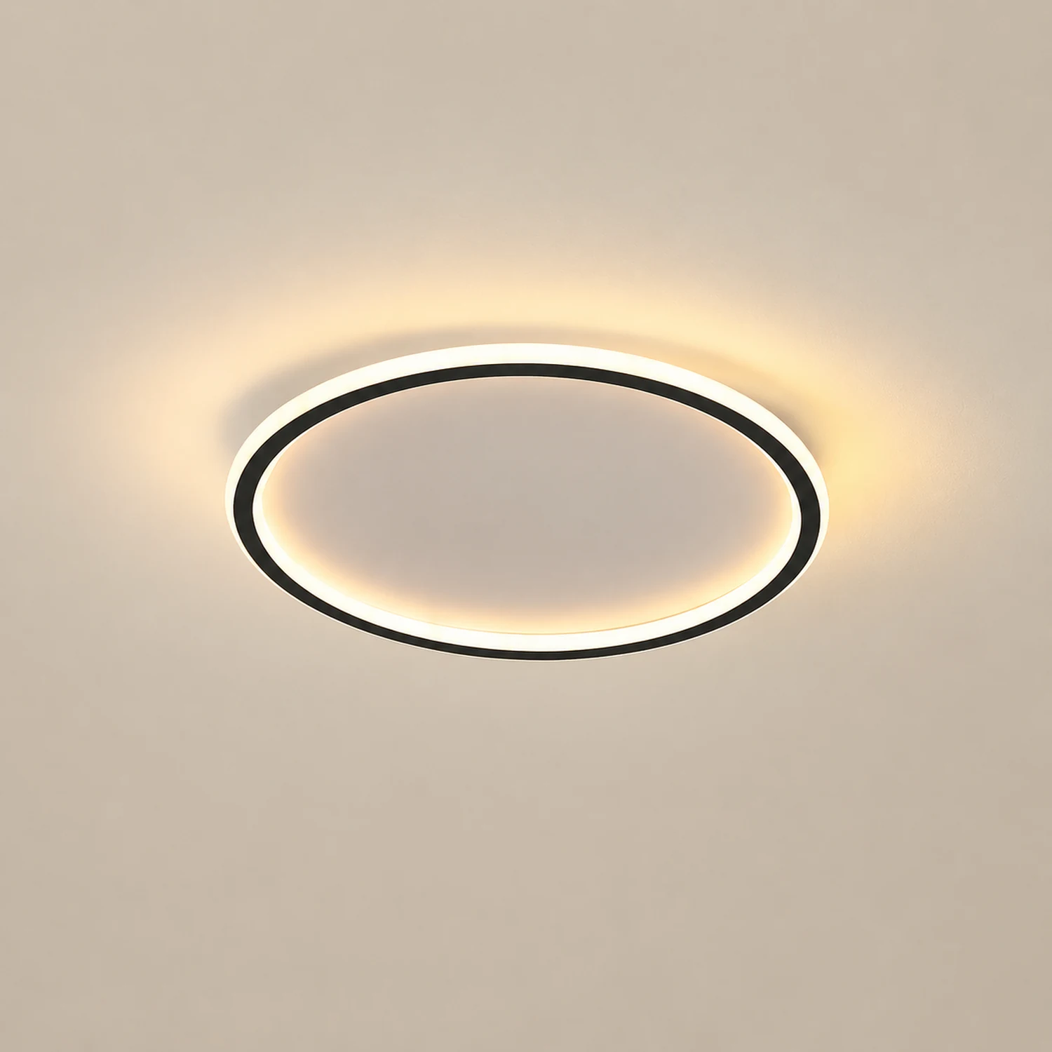 Quinn Flush Mount Ceiling Light Modern LED Round Hollow - Lumpaz