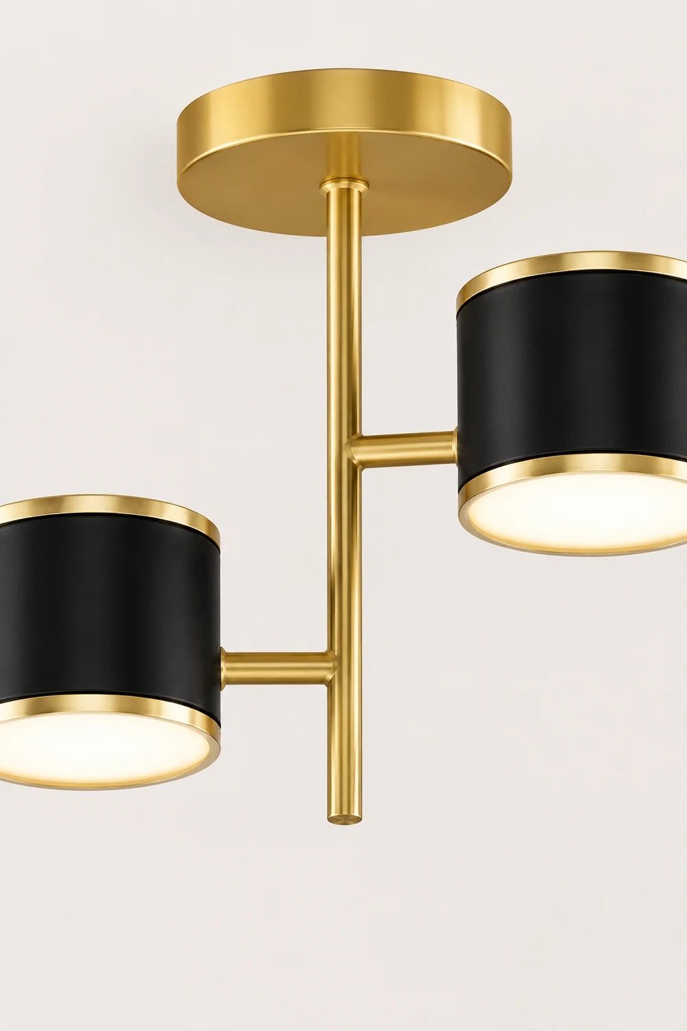 Madina Modern Ceiling Light Starry LED Flush Mount Black/Gold Corridor - Lumpaz