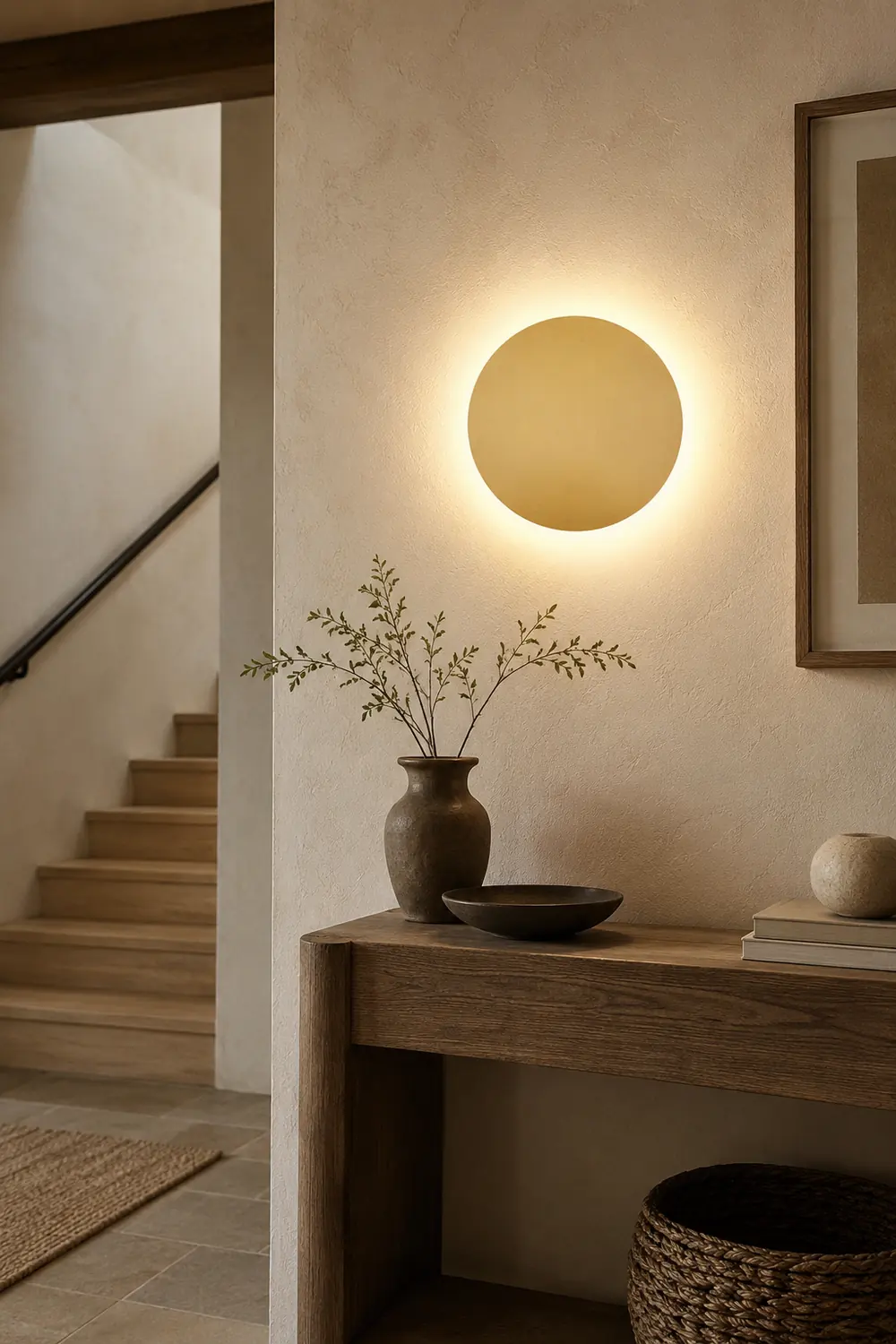 Orr Modern Round Wall Mounted Lamp, Metal, Bedside/Living Room - Lumpaz
