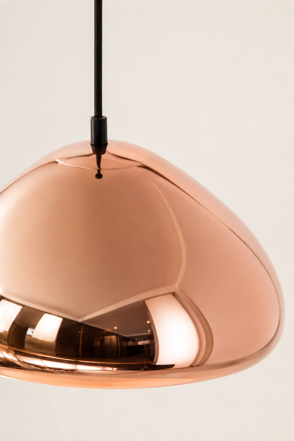 Morandi Modern Bread Shape Glass/Metal Pendant Light, 3 Colors - Lumpaz