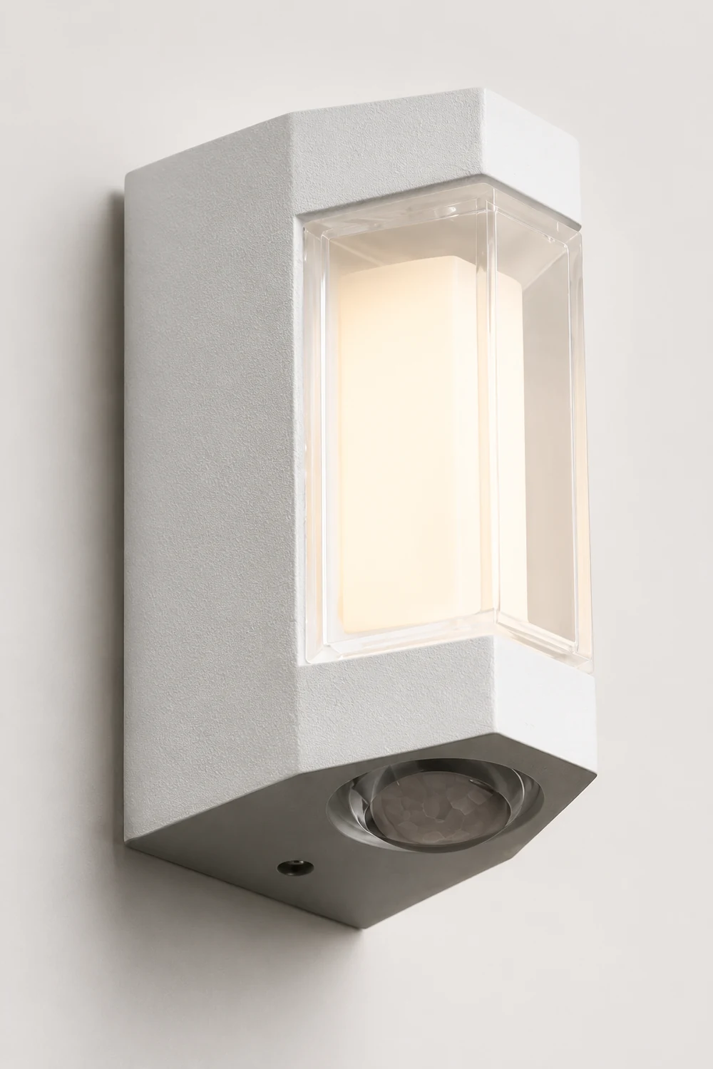 Orr Nordic Up Down Acrylic Outdoor Wall Lamp, White/Black - Lumpaz