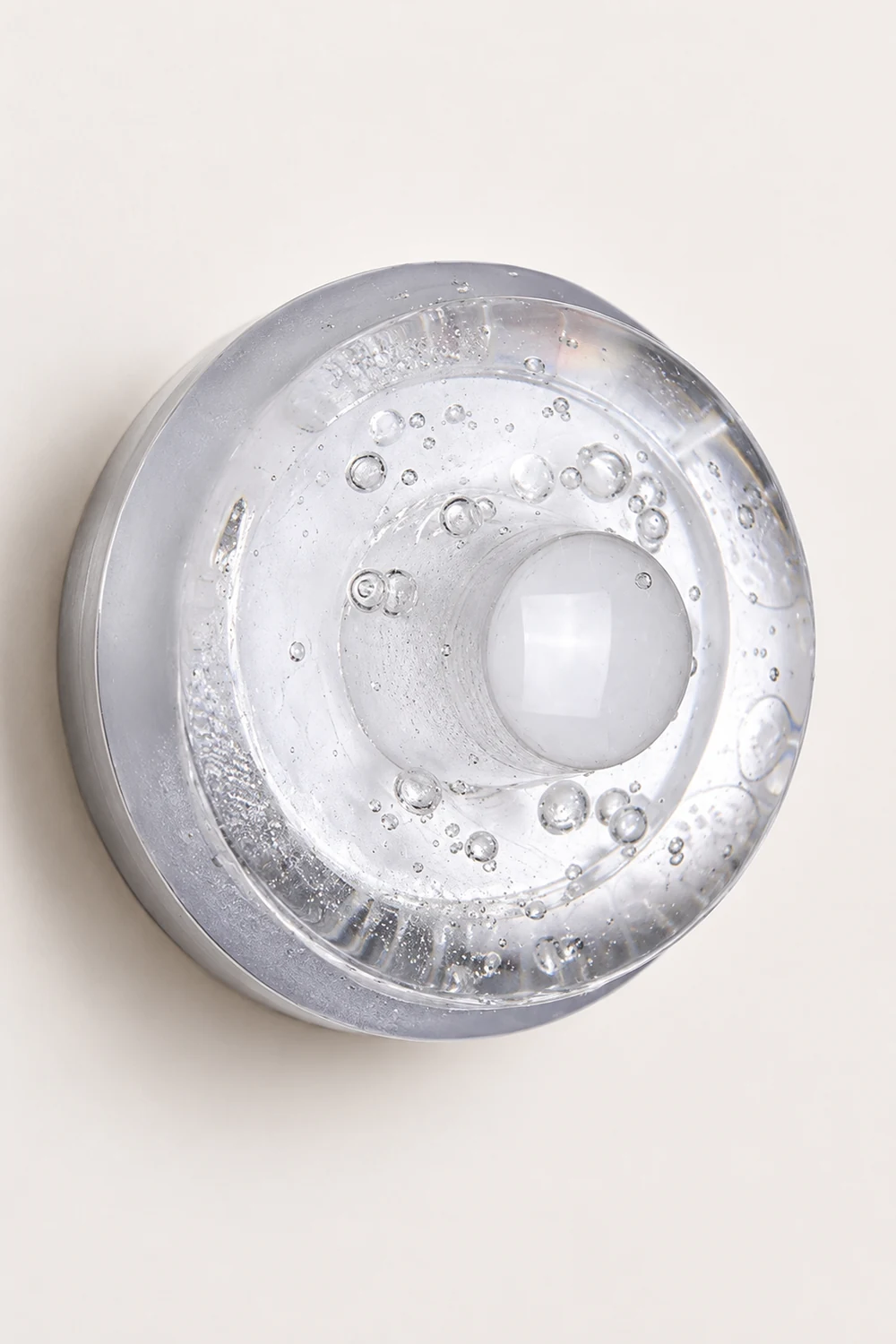 Valentina Waterproof Semi-circular Glass Outdoor Wall Lamp, Transparent - Lumpaz