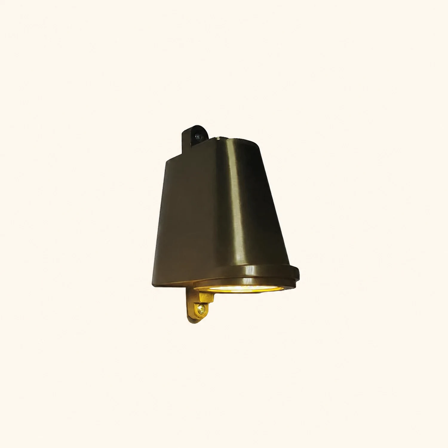 Orr Industrial Metal Bell Shaped Outdoor Wall Lamp, Black/Gray/Coppery/Aluminum - Lumpaz