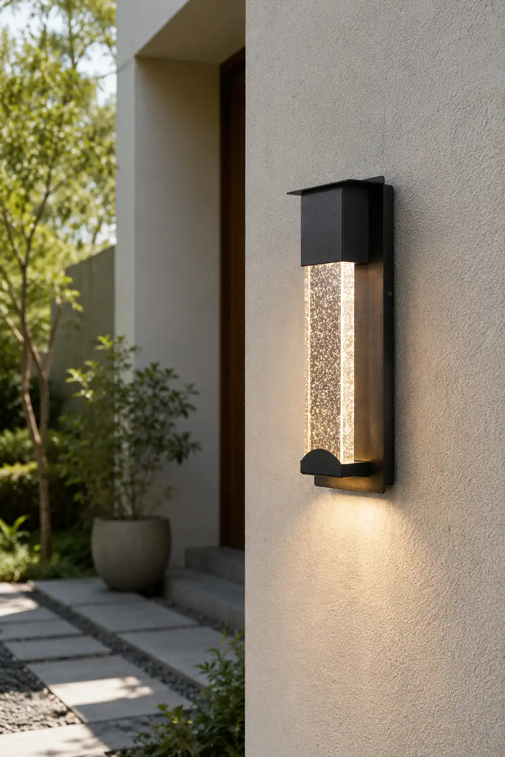 Orr Outdoor Wall Lamp, Steady/Sensor Lights - Lumpaz