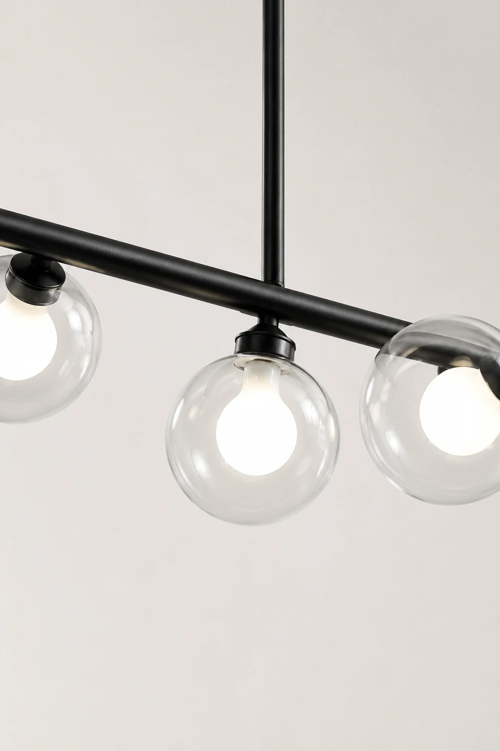Valentina Nordic Linear Pendant Light Black Gold Kitchen Islands - Lumpaz