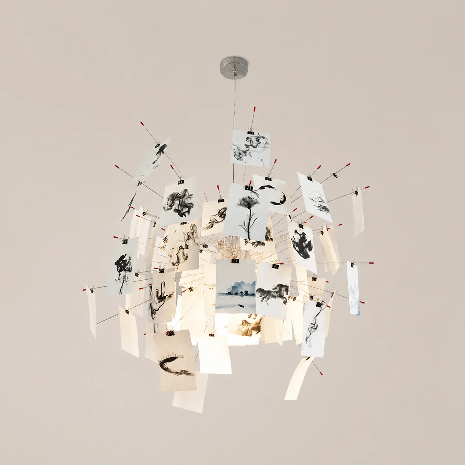 Renée Creative Picture Pendant Light Art Deco Bedroom Living Room - Lumpaz