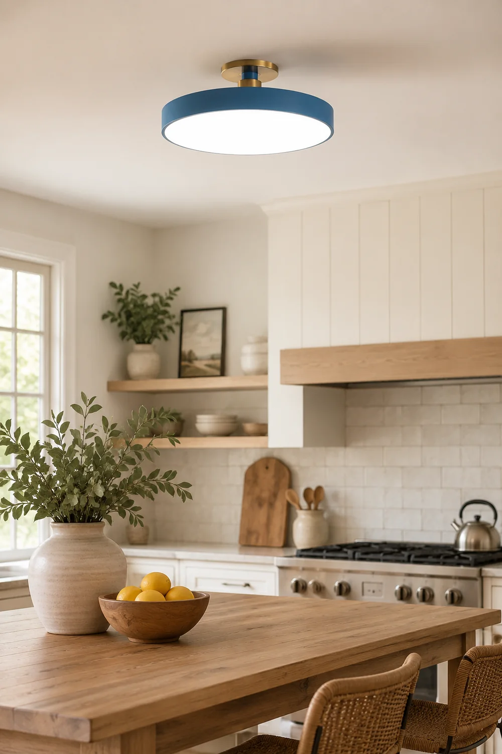 Morandi Nordic Minimalist Round Flush Mount Ceiling Light - Lumpaz