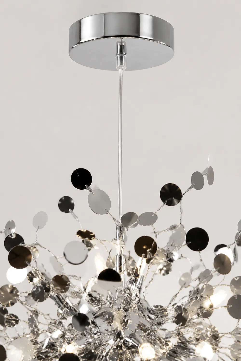 Ophelia Artsy Classy Cluster Fireworks Pendant Light, Stainless steel - Lumpaz