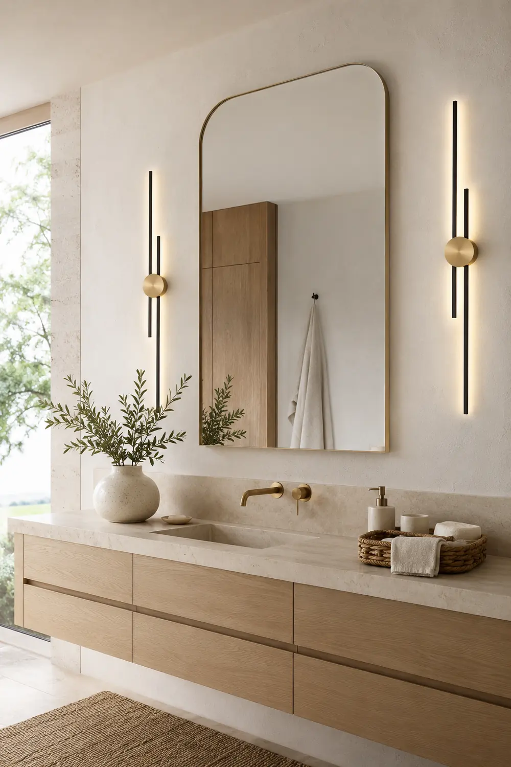 Alana Modern Linear 2 Color Metal Wall Lamp - Lumpaz