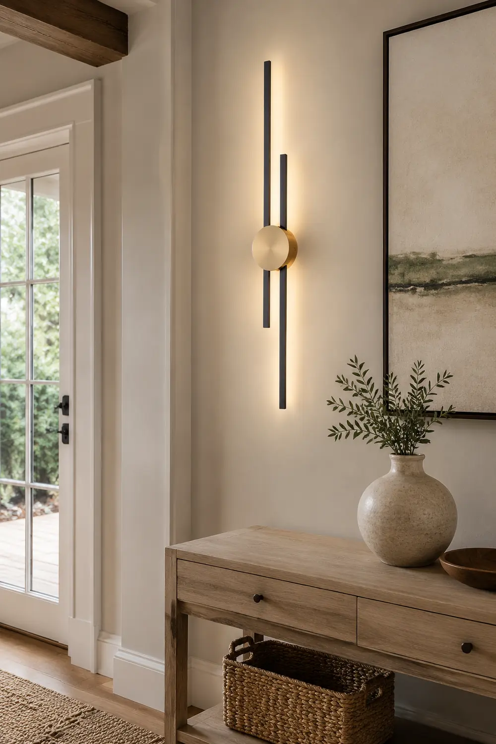 Alana Modern Linear 2 Color Metal Wall Lamp - Lumpaz