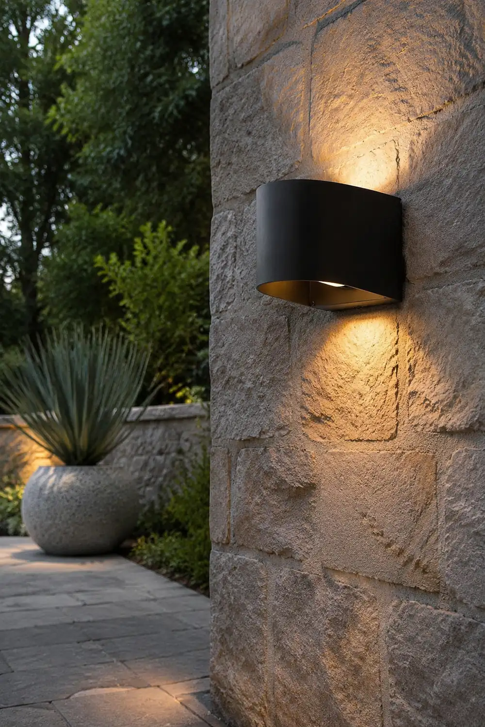 Orr Modern Cylinder Metal Outdoor Wall Lamp, Balck - Lumpaz