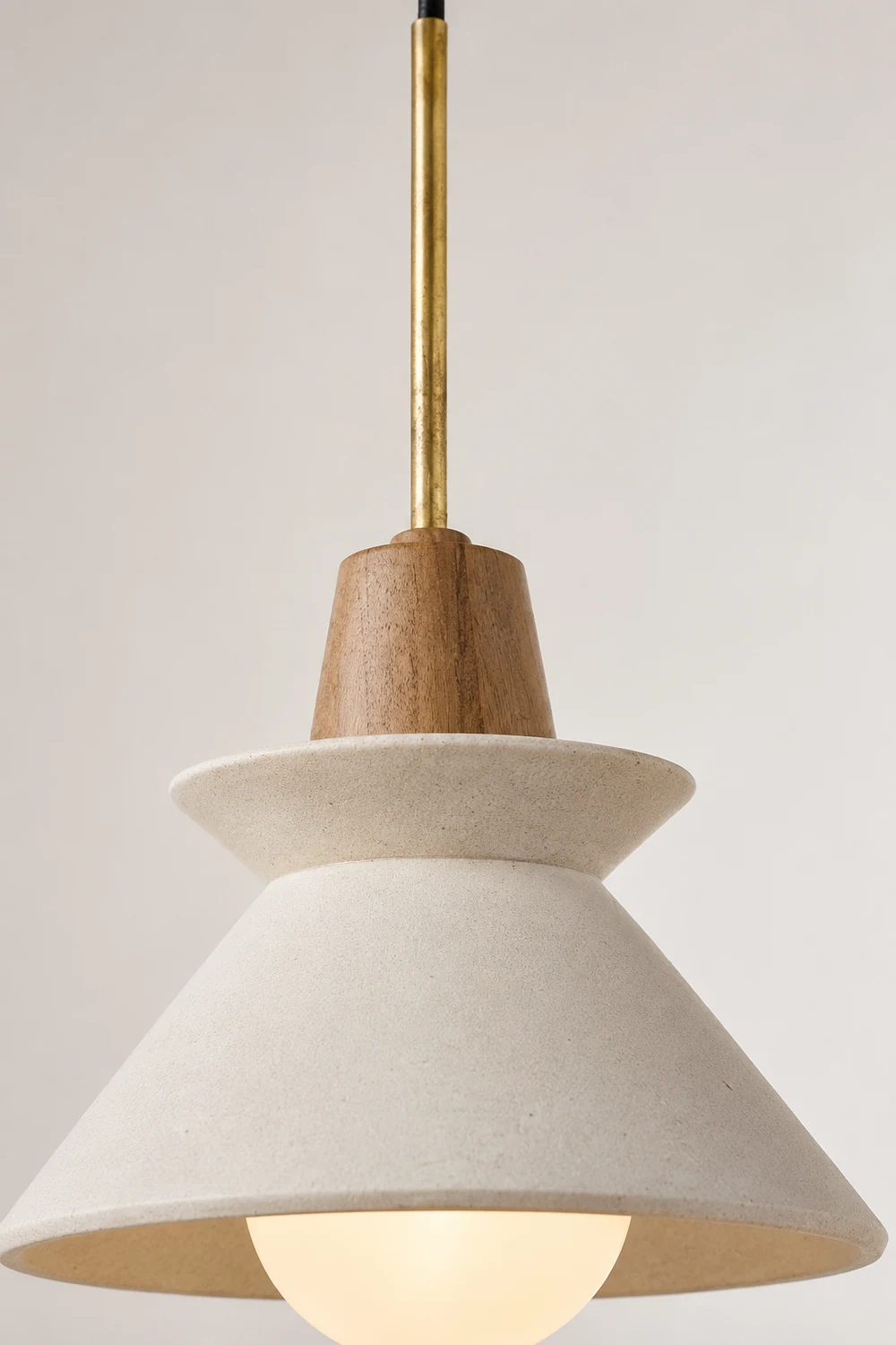 Ozawa Bowl Shade Pendant Light, White - Lumpaz