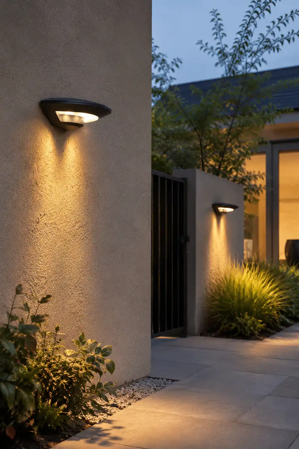 Orr Wall Lamp Flying Saucer, Metal LED, Black, Outdoor - Lumpaz