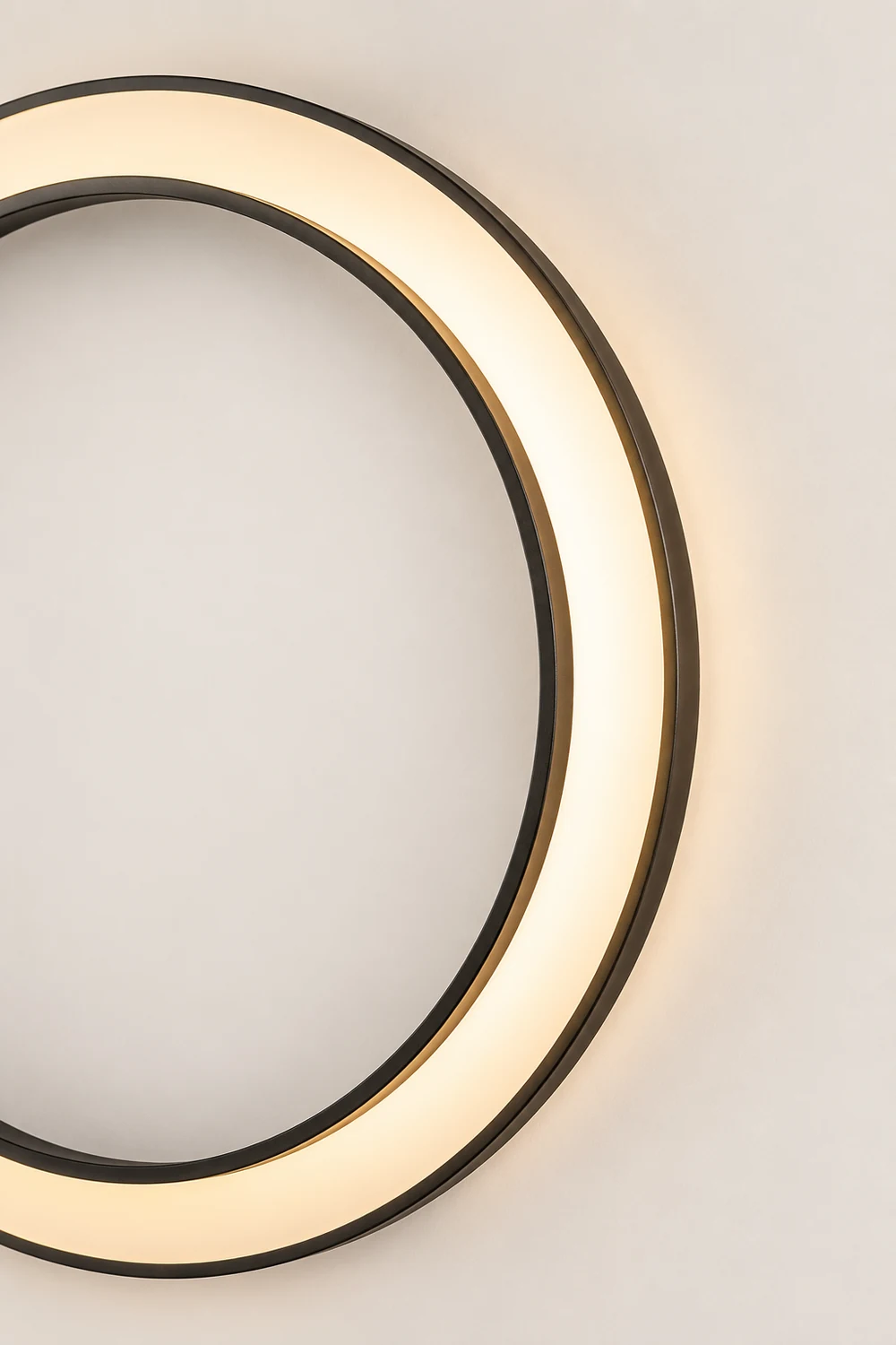 Elif Modern Ring Metal Wall Light, Art, Outdoor - Lumpaz