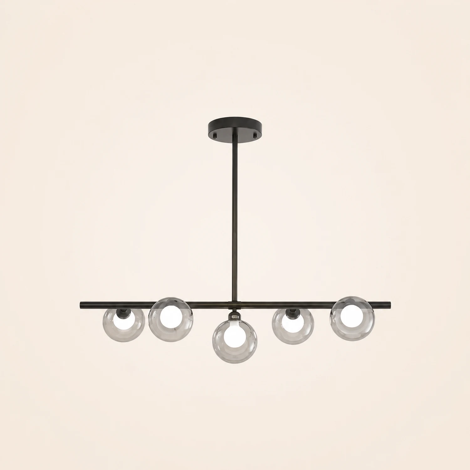 Valentina Nordic Linear Pendant Light Black Gold Kitchen Islands - Lumpaz