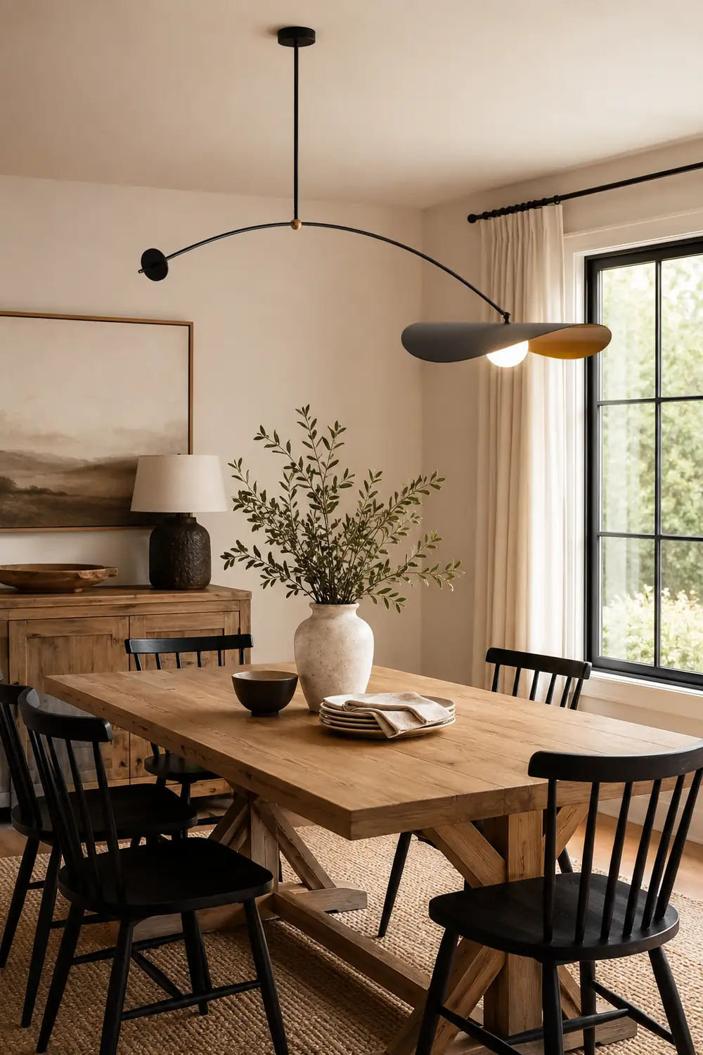 Carins Minimalist LED Leaf Shaped Metal Pendant Light Black/Gold - Lumpaz
