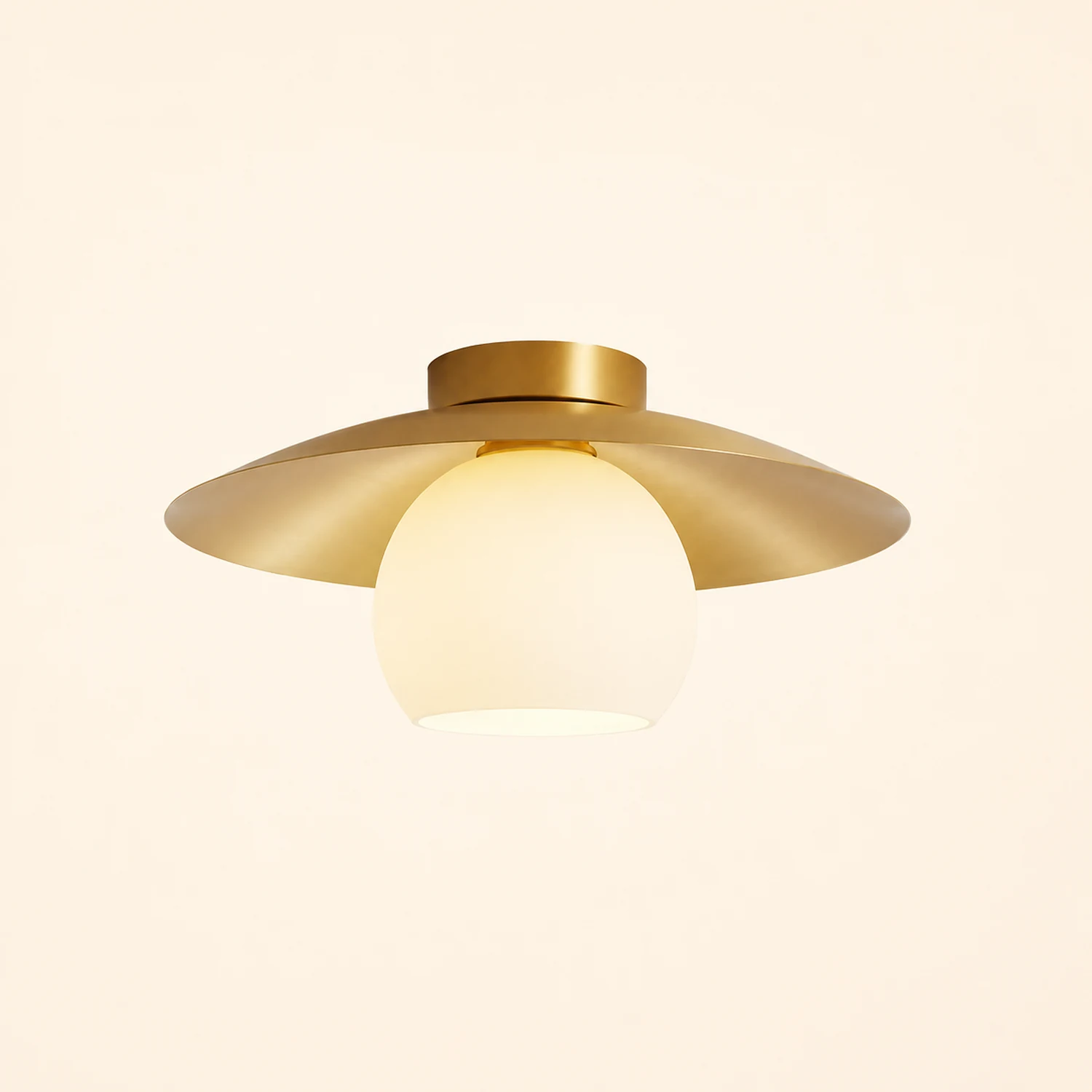 Carins Nordic Retro LED Ceiling Light Metal Glass Corridor Balcony - Lumpaz