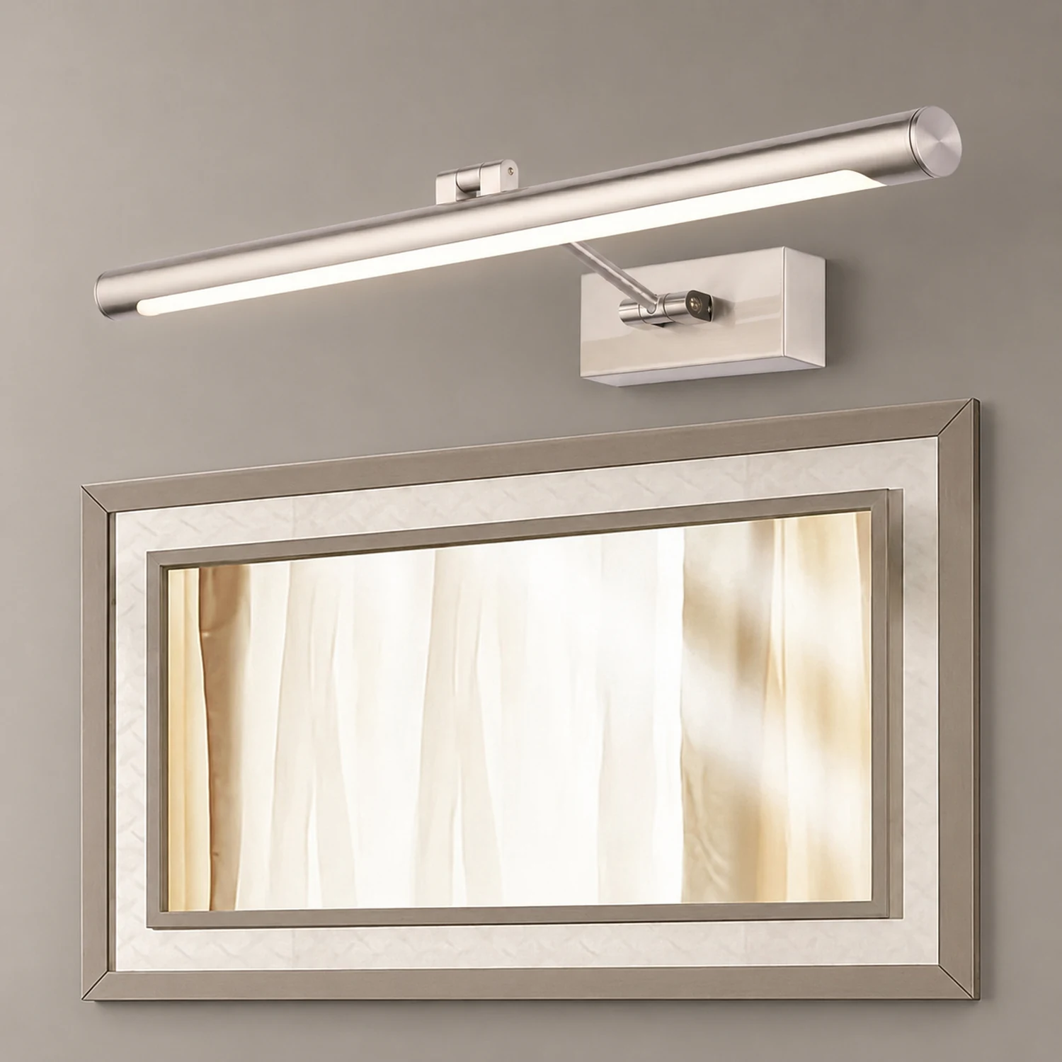 Leigh Modern Linear Metal/Acrylic Wall Lamp, Champagne Gold - Lumpaz
