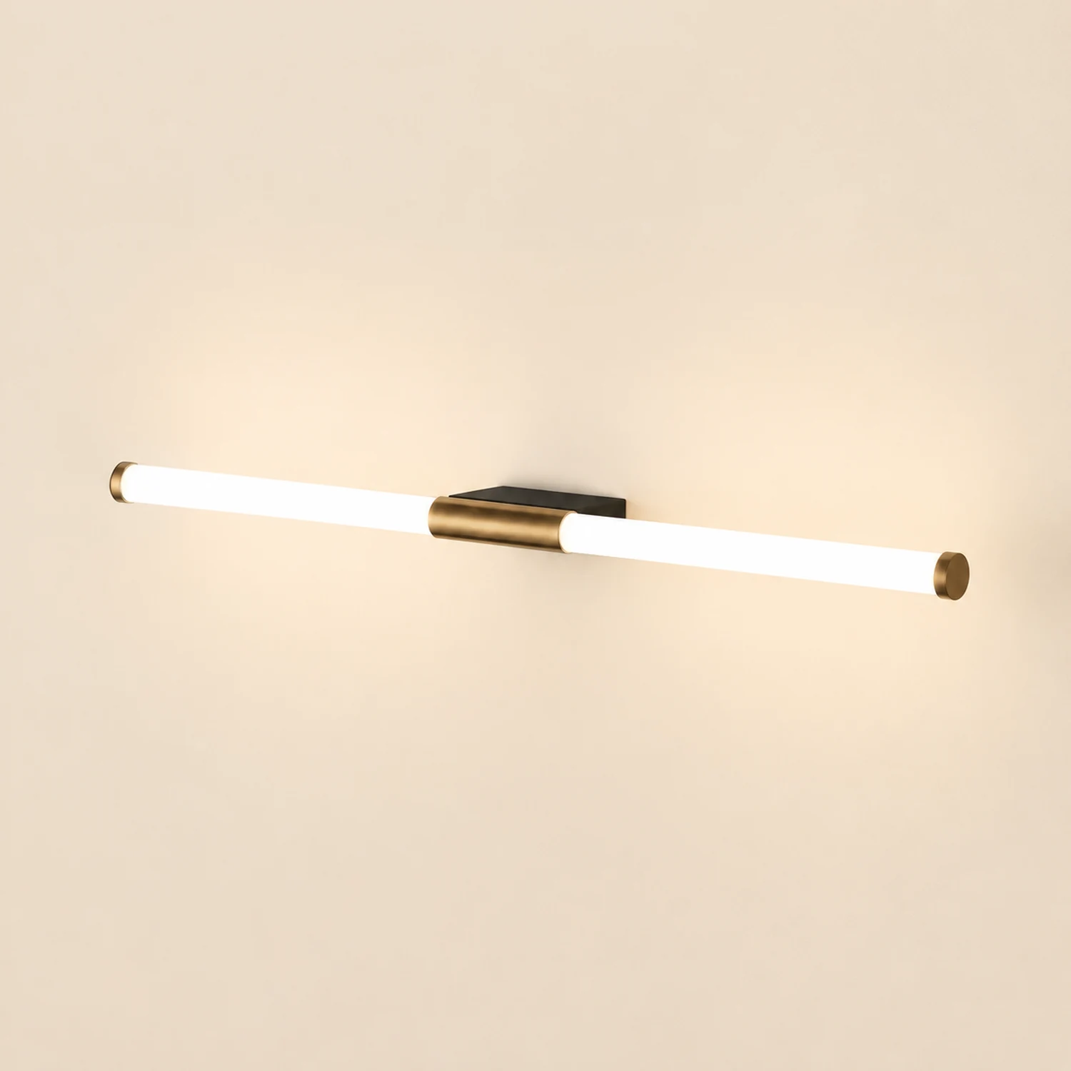 Leigh Minimalist Linear Metal Wall Lamp, Gold - Lumpaz