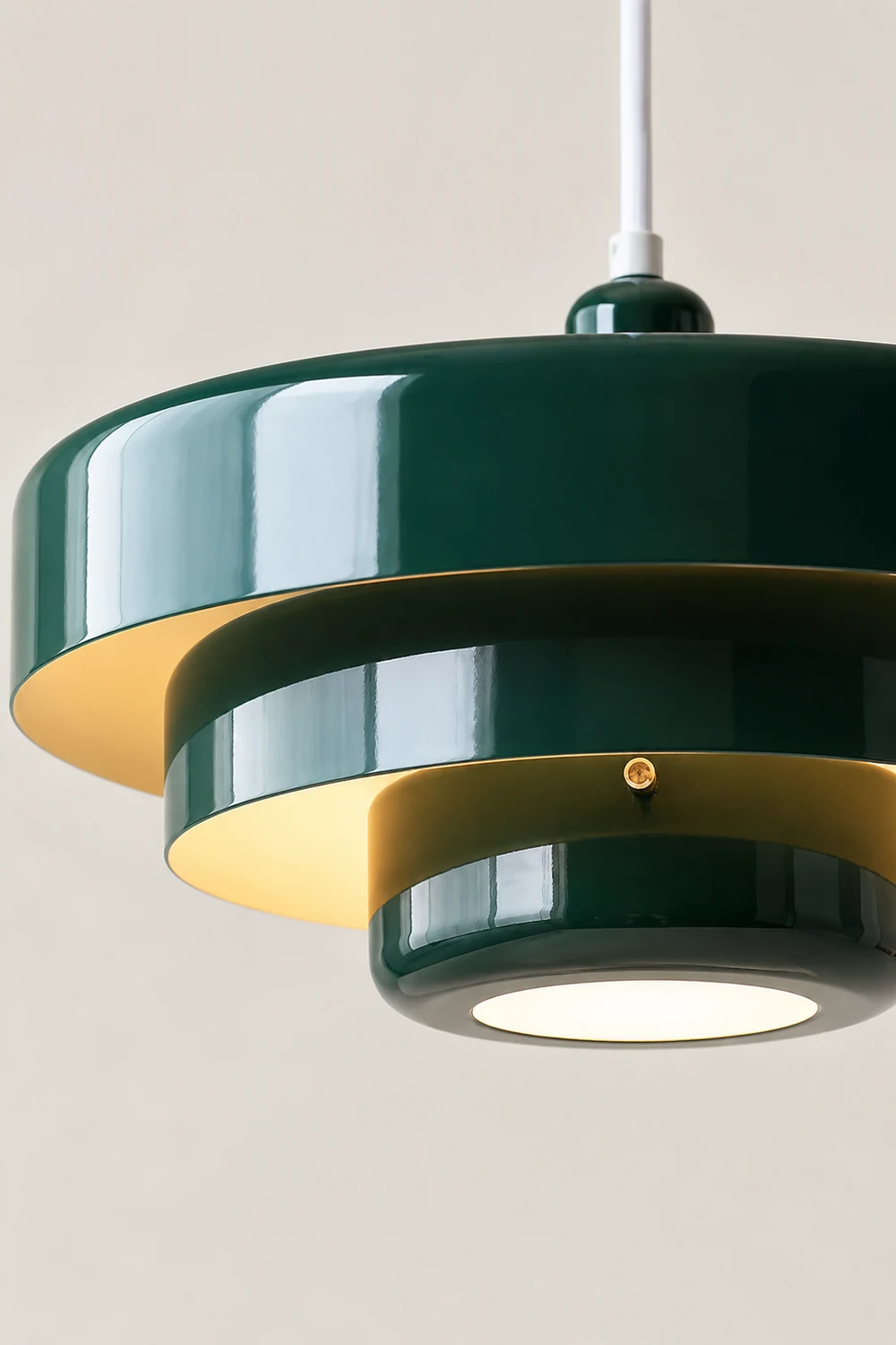 Morandi Modern LED Pendant Light OrangeMetal Living Room/Kitchen - Lumpaz