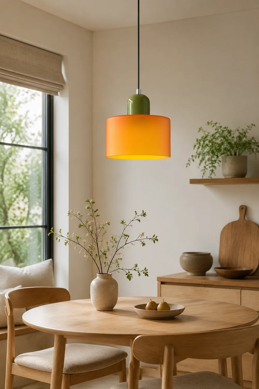 Morandi Modern White Glass Kitchen Island Pendant Light - Lumpaz