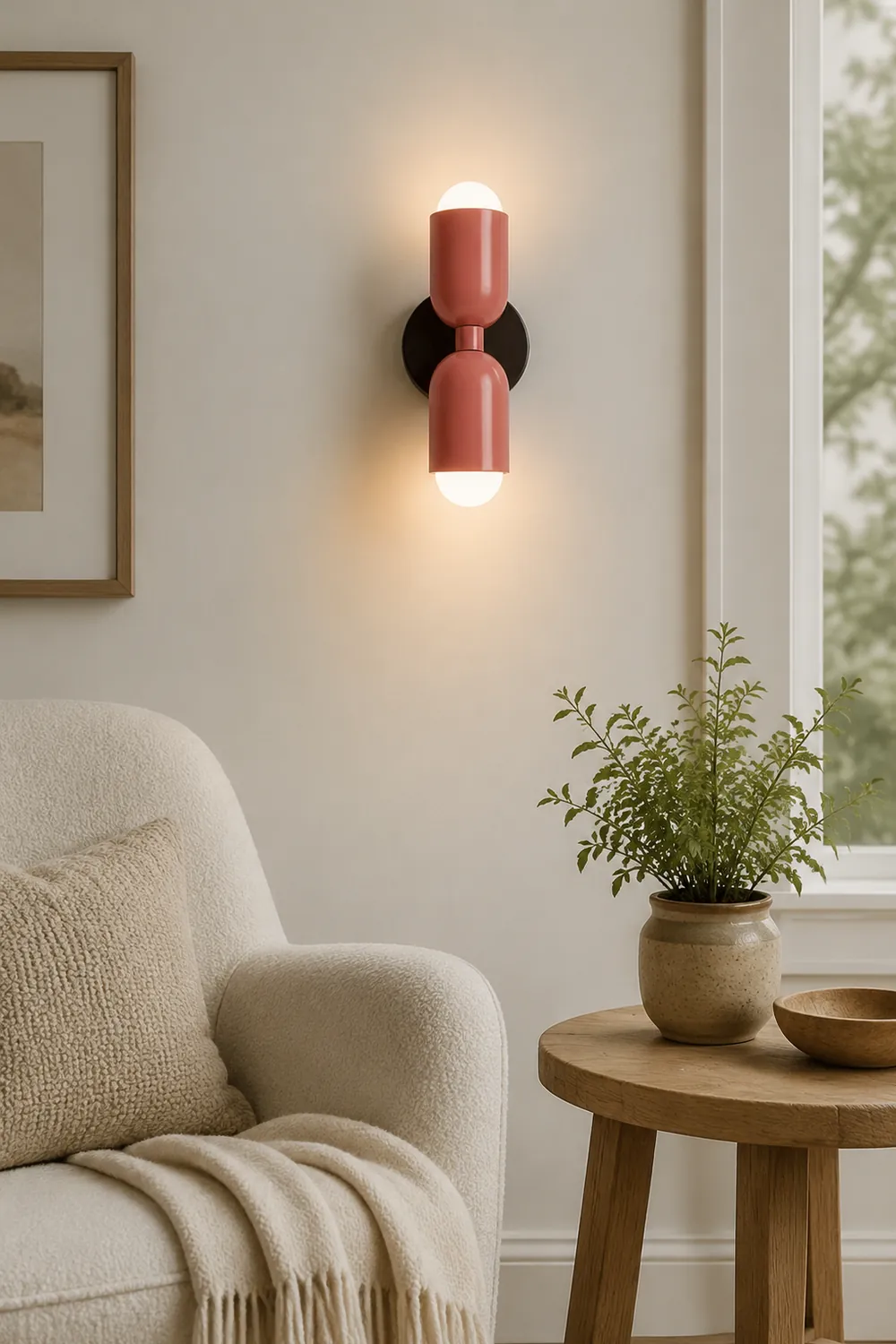 Morandi Modern Art Decoration Double-Headed Colorful Wall Lamp - Lumpaz