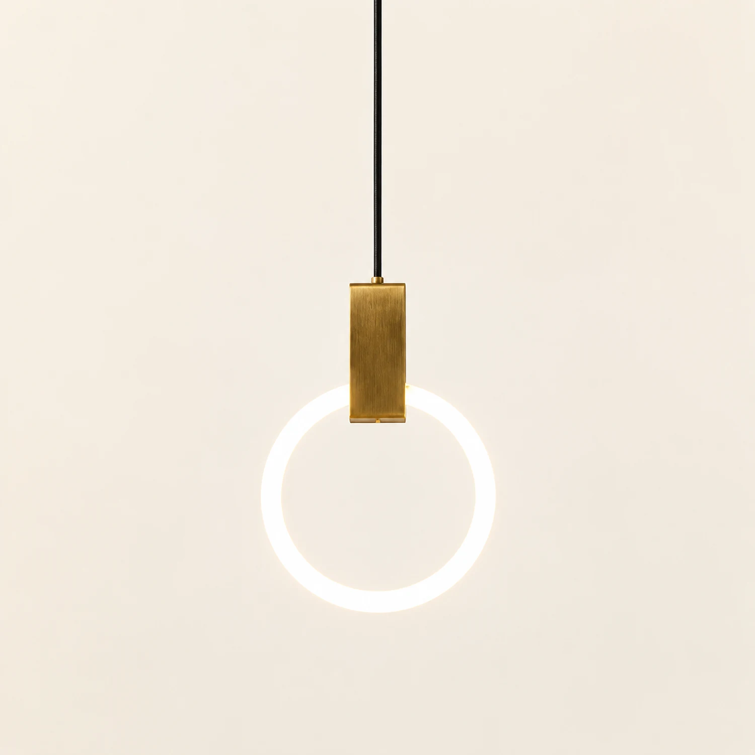 Cooley Modern Nordic Globe/Ring Metal/Glass Pendant Light, Gold - Lumpaz