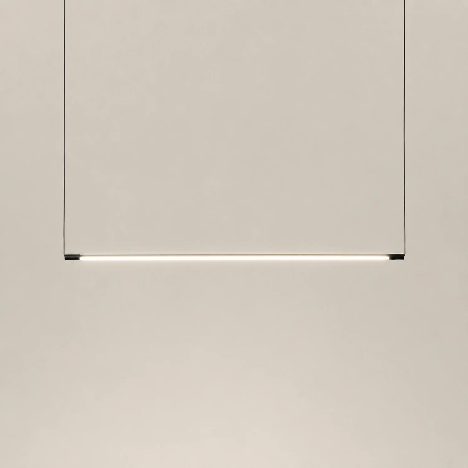 Edge Minimalist Linear Pendant Light Black Living Room - Lumpaz