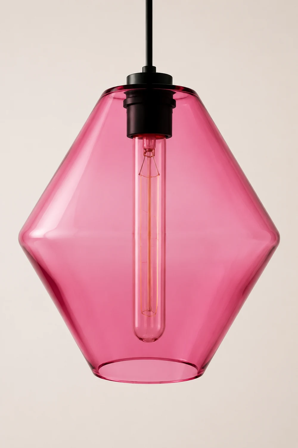 Zaid Modern Art Deco LED Cylindrical Metal/Glass Pendant Light - Lumpaz