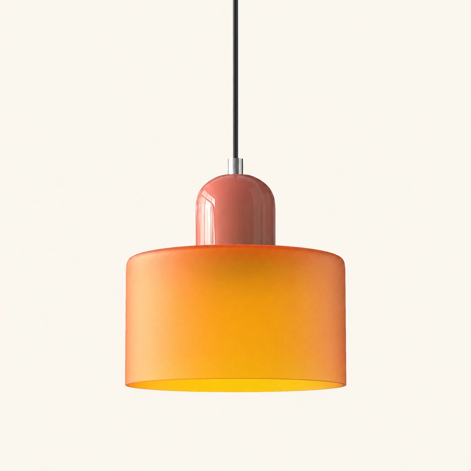 Morandi Modern White Glass Kitchen Island Pendant Light - Lumpaz