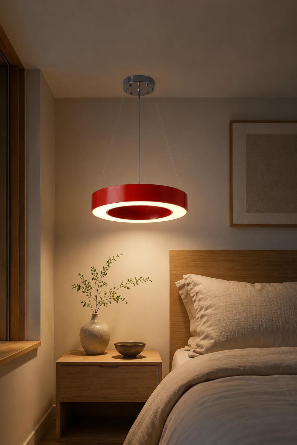 Morandi O Shape Modern Simple Pendant Light, 4 Color - Lumpaz