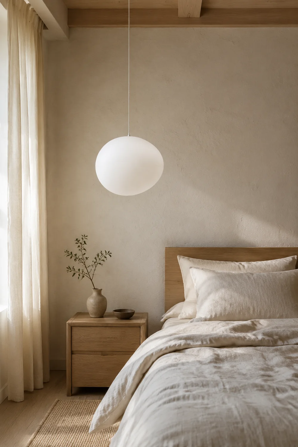 Hailie Egg-shaped Glass Pendant Light, Globe, Modern - Lumpaz