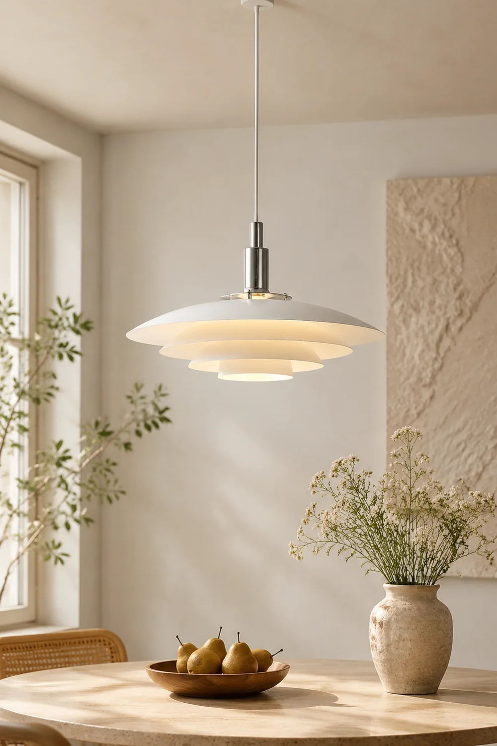 Carins Cluster White Nordic Pendant Light Living Room/Kitchen - Lumpaz