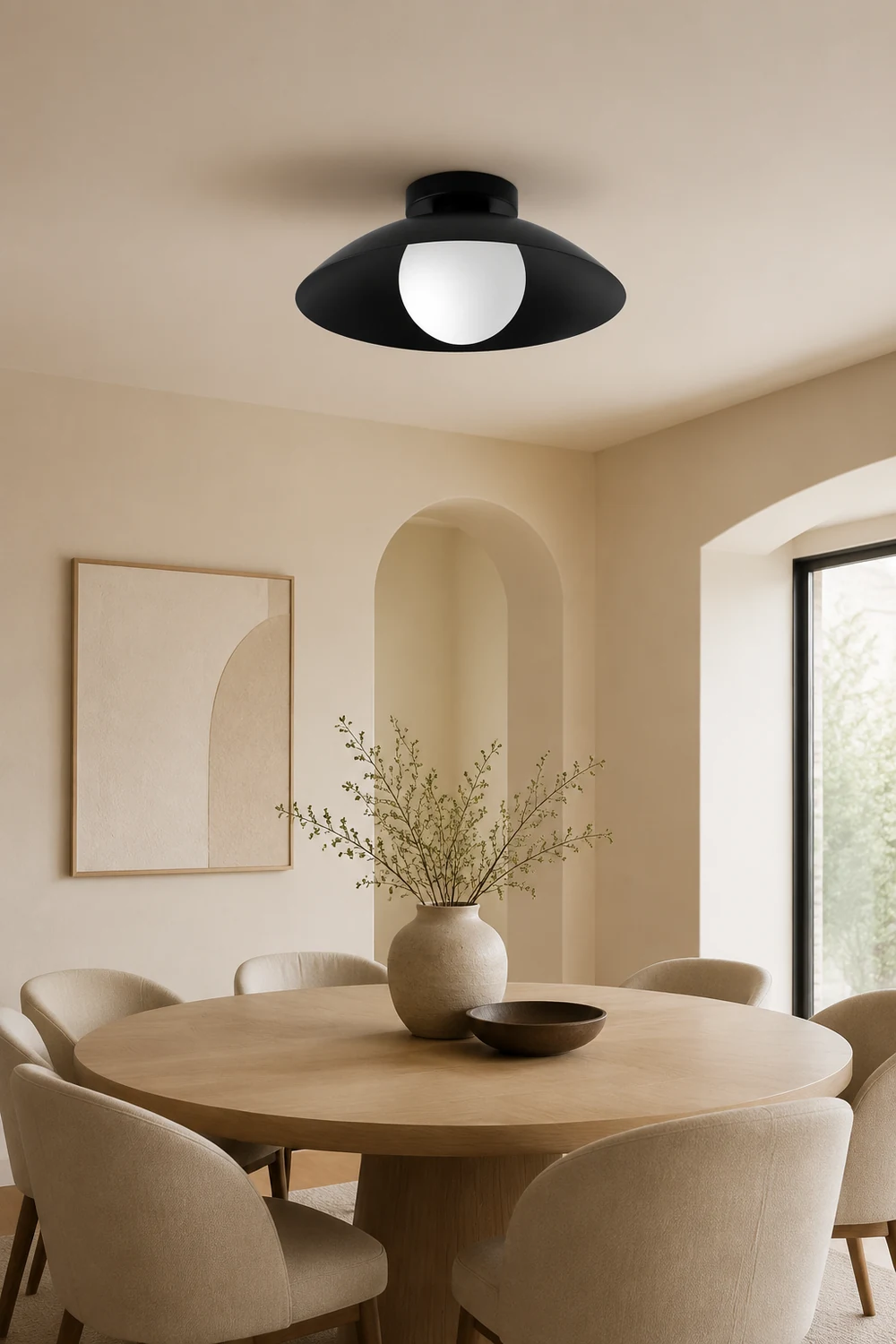 Cairns Modern Creative Flush Mount Ceiling Light Black/Red/Pink/Yellow Bedroom - Lumpaz