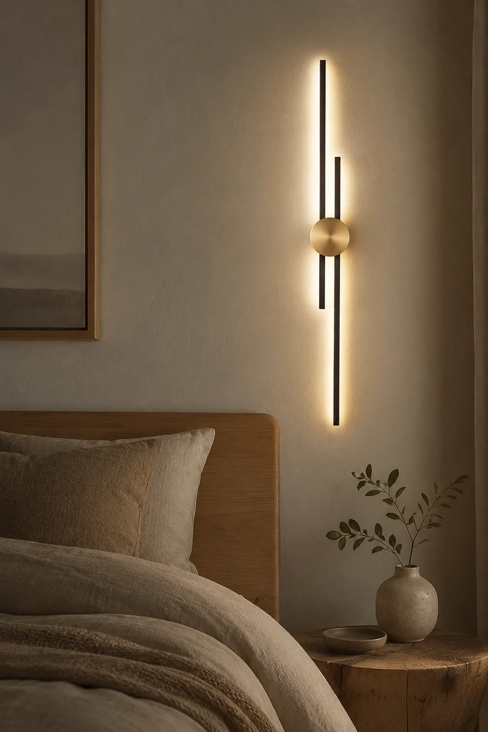 Alana Modern Linear 2 Color Metal Wall Lamp - Lumpaz
