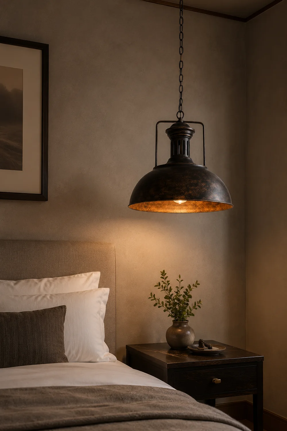 Alessio Vintage Rustic Pendant Light - Lumpaz