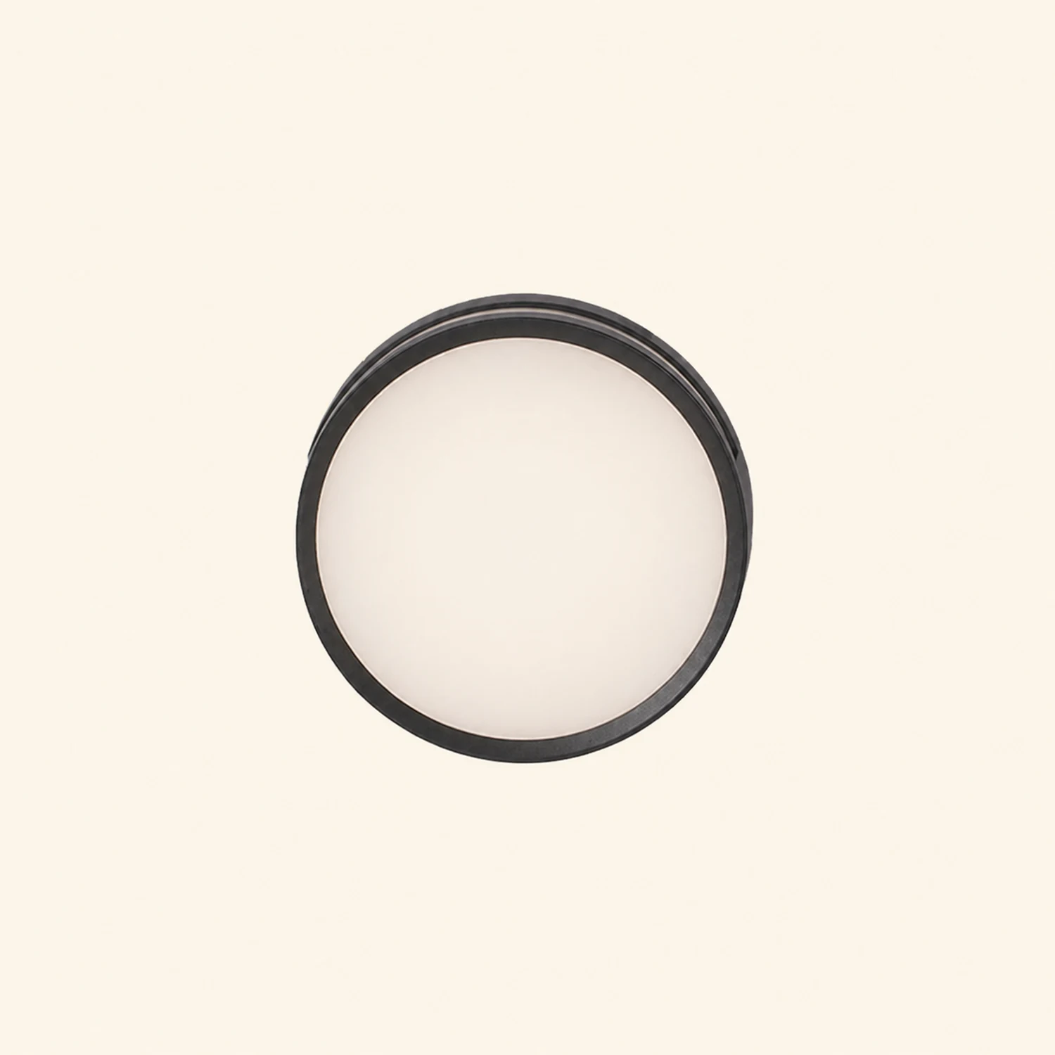 Orr Modern Round Metal/Acrylic Outdoor Waterproof Wall Lamp, Black - Lumpaz