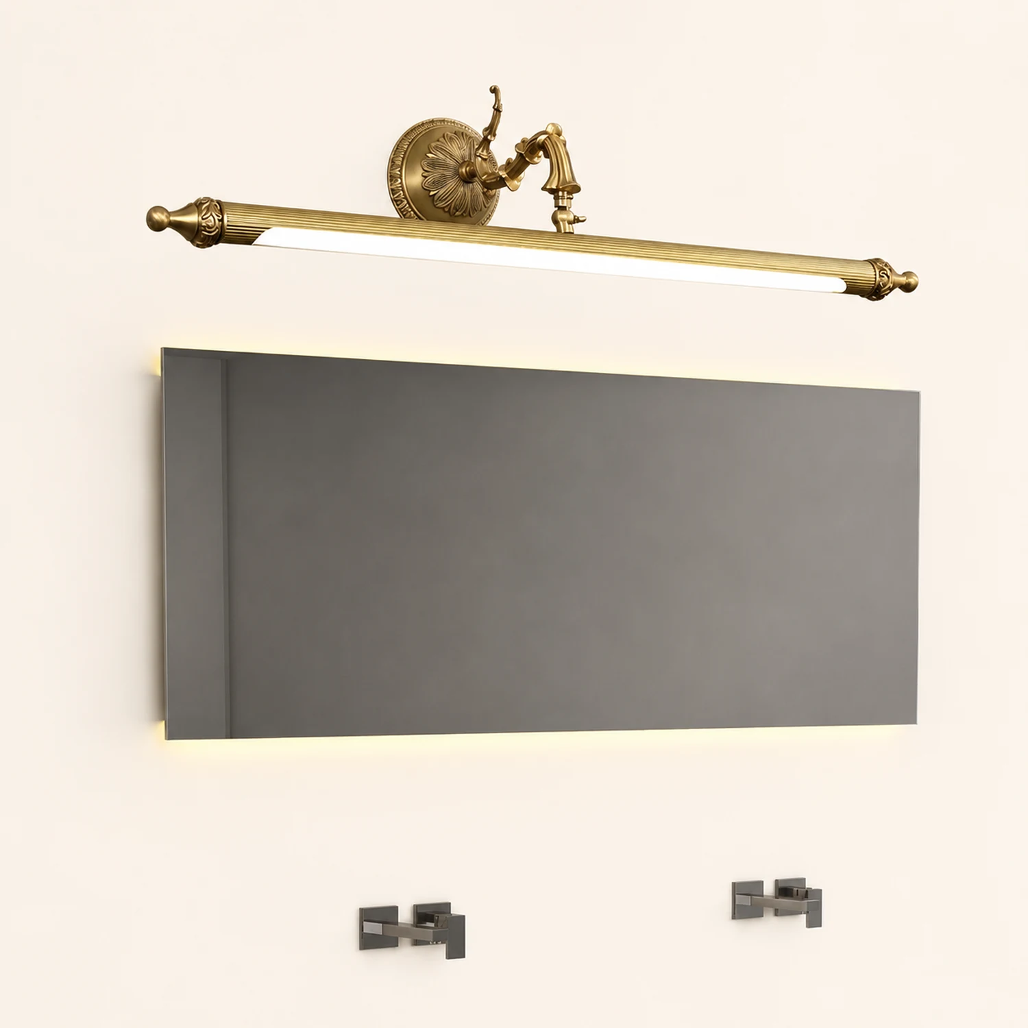 Félicie Vintage Linear Resin&Glass Wall Lamps, Gold - Lumpaz