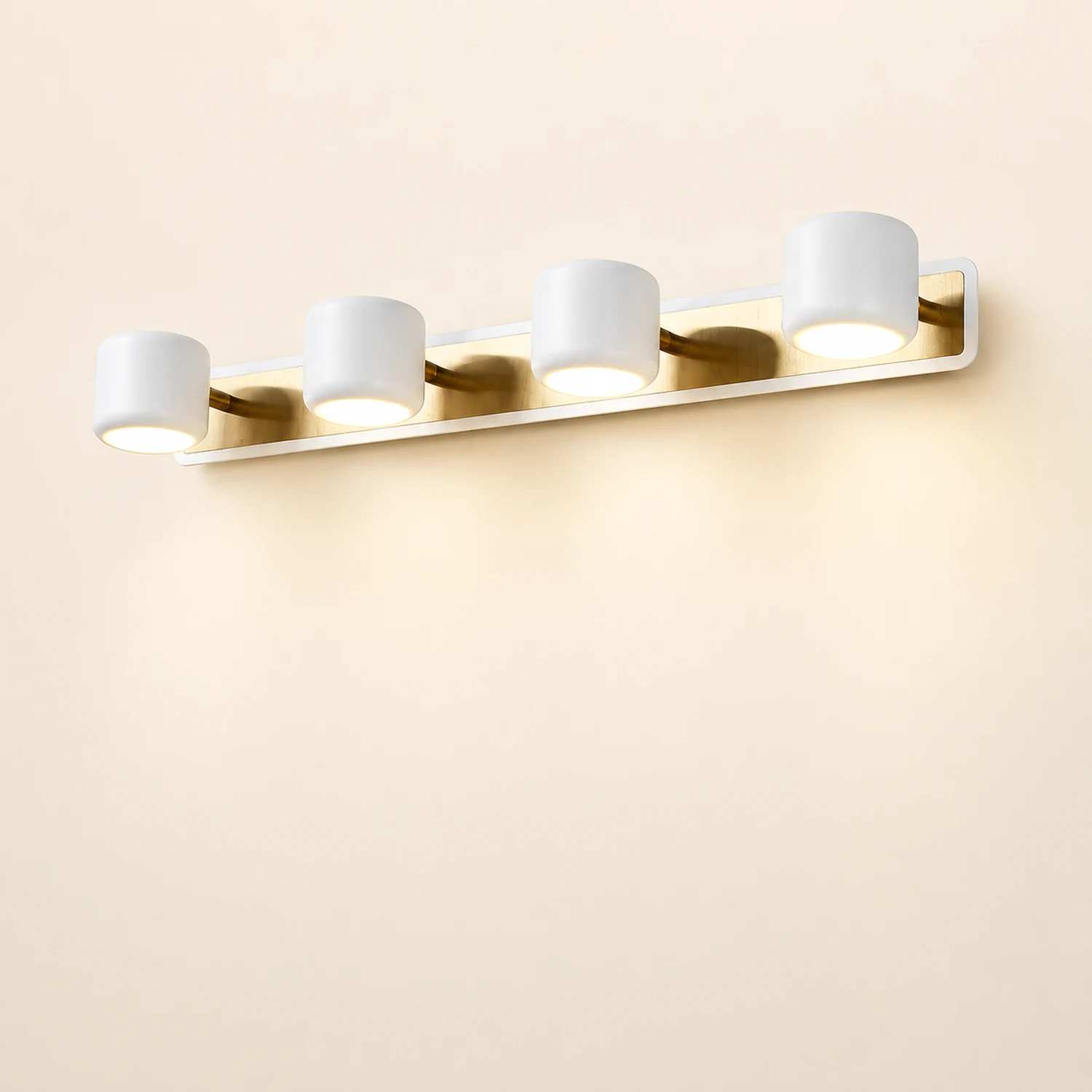 Cooley Modern Multi Mirror Metal Front Wall Lamp, Black/White - Lumpaz