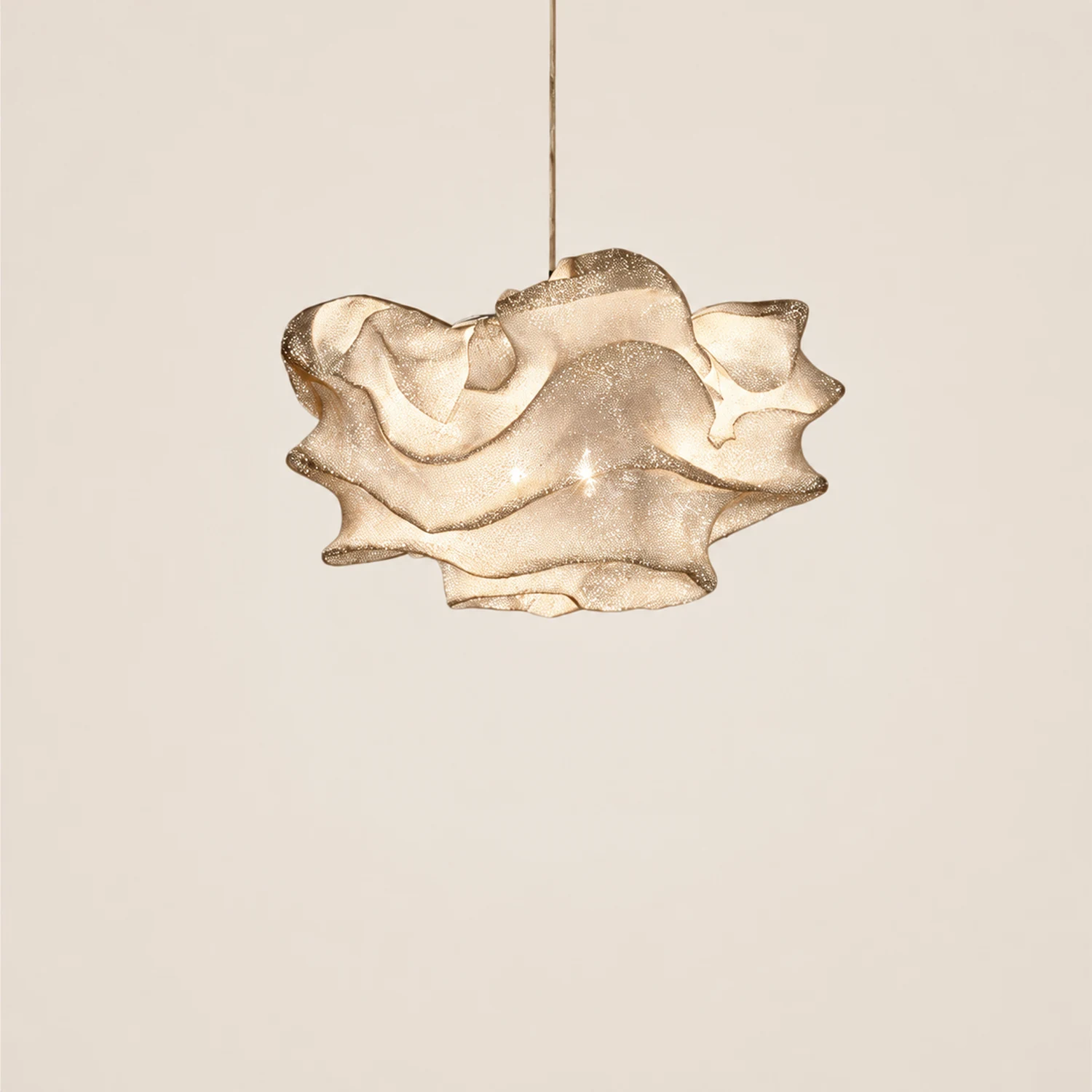 Renée Modern Art Deco White Pendant Lights, Metal Shade - Lumpaz