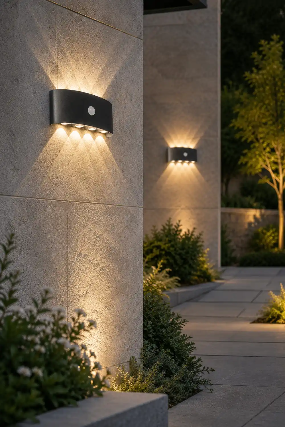 Orr Modern Simple Metal/Acrylic Fixtures Up And Down LED Light Wall Lamp, Black/White - Lumpaz