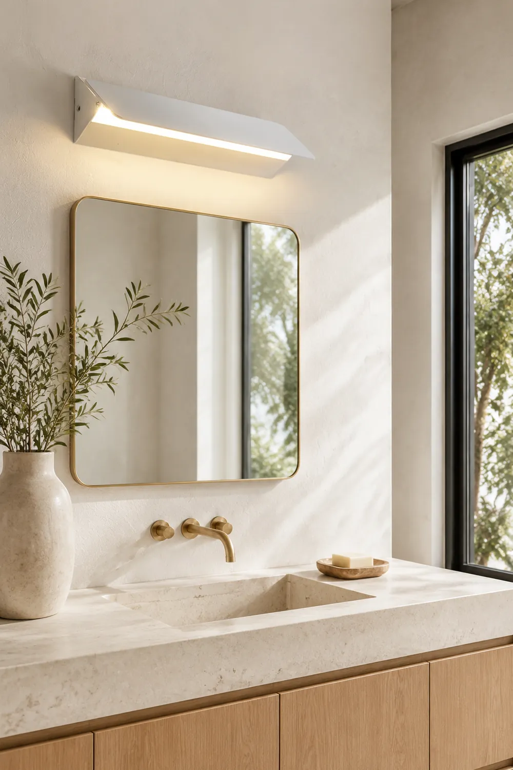 Orr LED Metal Indoor Wall Lamp Rotatable, White - Lumpaz
