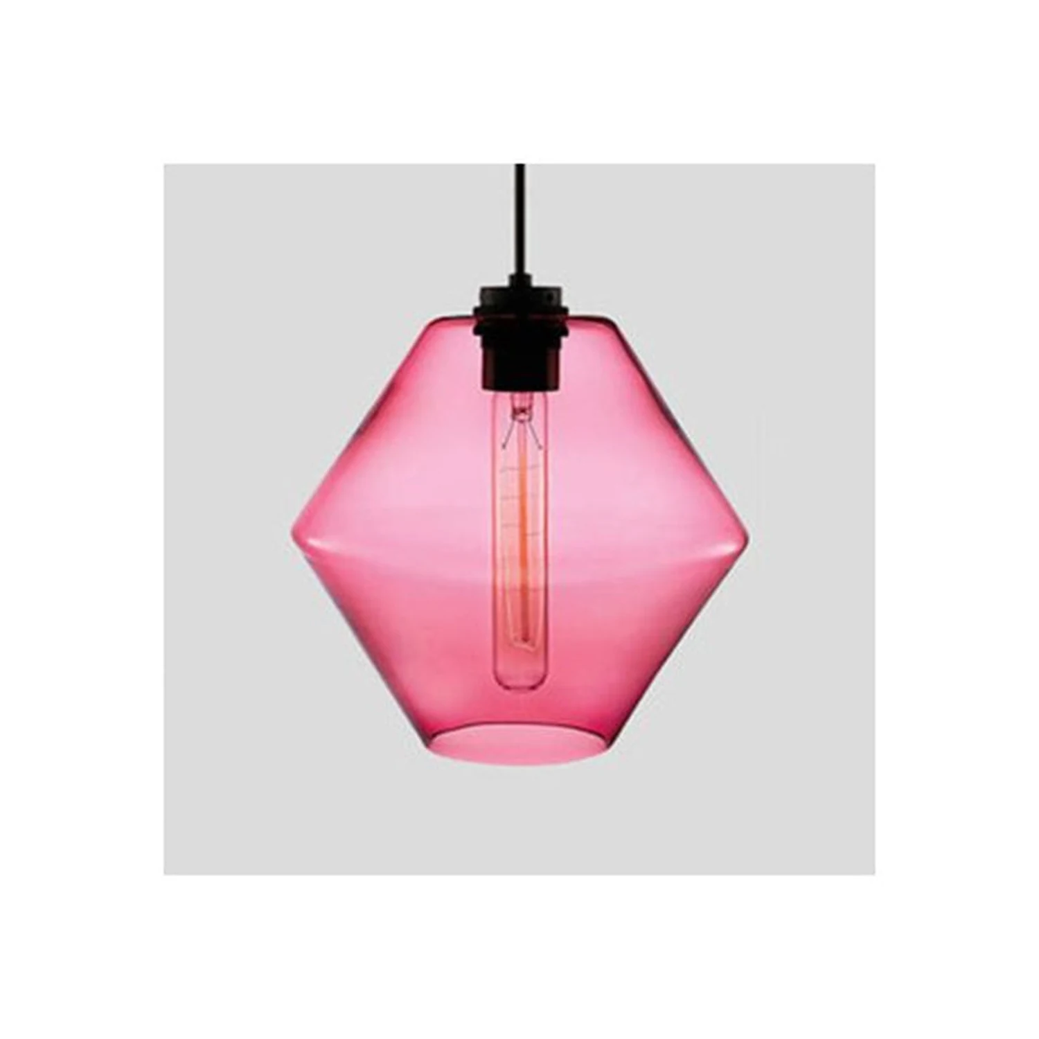 Zaid Modern Art Deco LED Cylindrical Metal/Glass Pendant Light - Lumpaz
