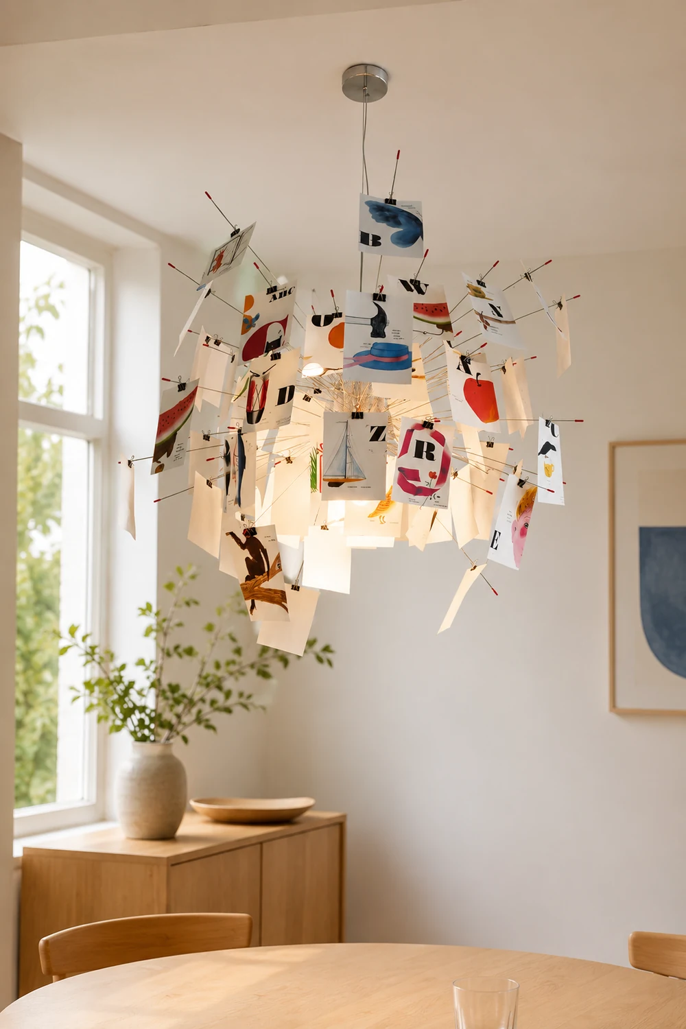 Renée Creative Picture Pendant Light Art Deco Bedroom Living Room - Lumpaz