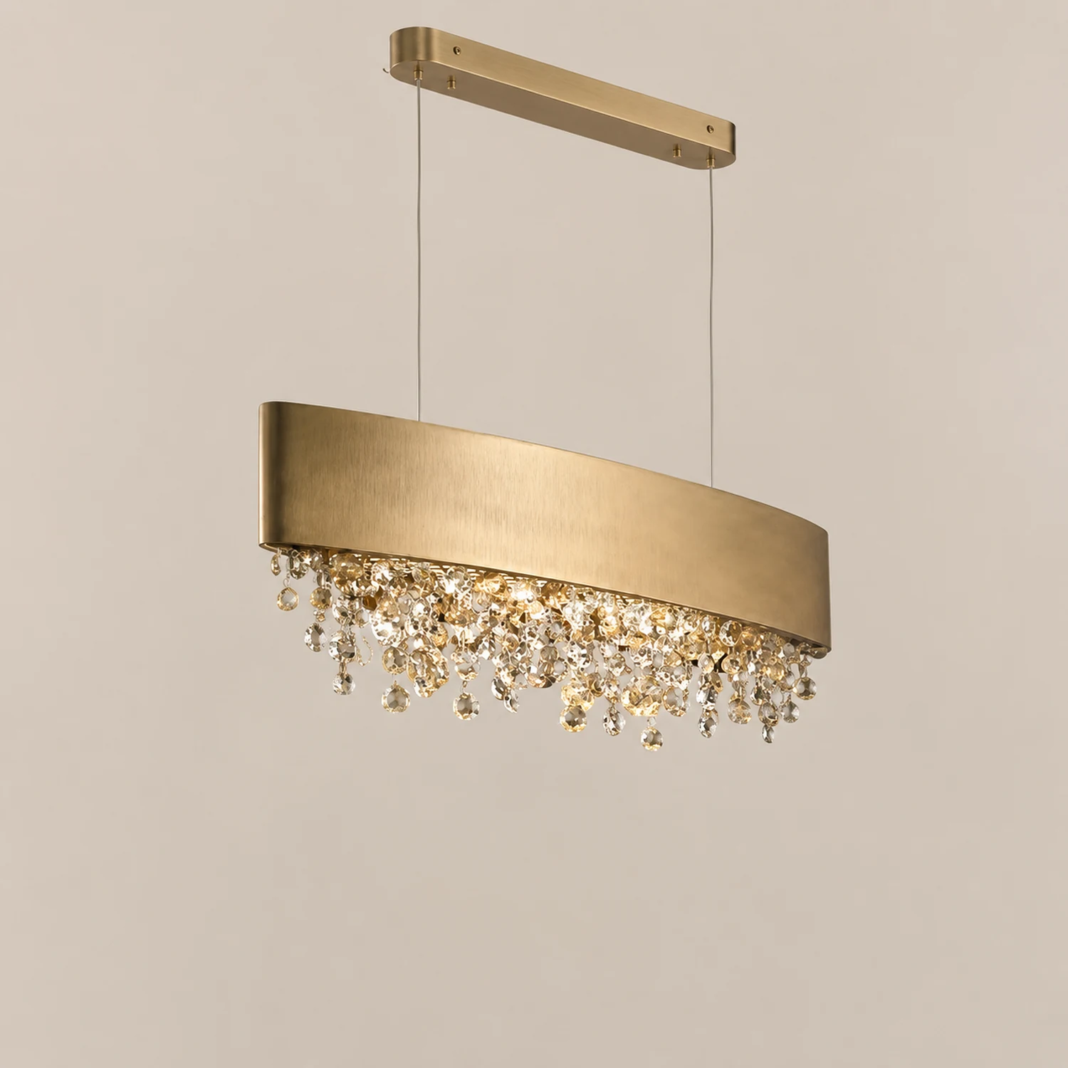 Marilyn Modern Crystal Pendant Light Black/White/Brown/Gold - Lumpaz